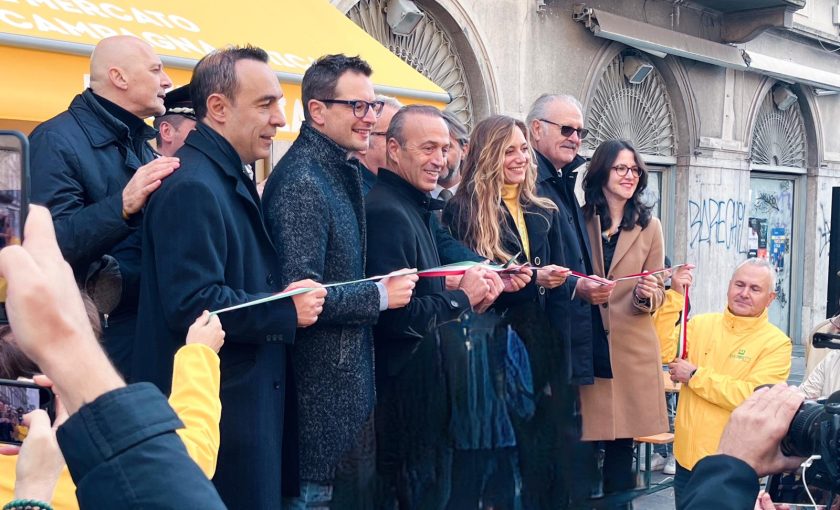 Inaugurazione del Mercato Campagna Amica in piazza Ghiaia